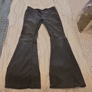 Free People Charcoal Denim Pants
